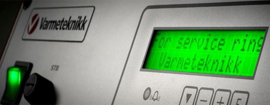 Varmeteknikk AS panel til en av elektrokjelene 
